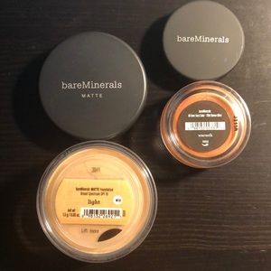 Barminerals Matte Fountain in Light & Bronzer NEW